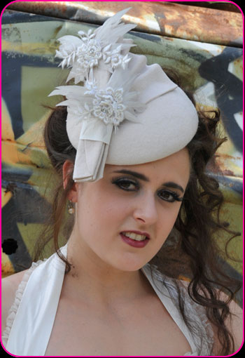 Madam B bridal hat by Bellapacella